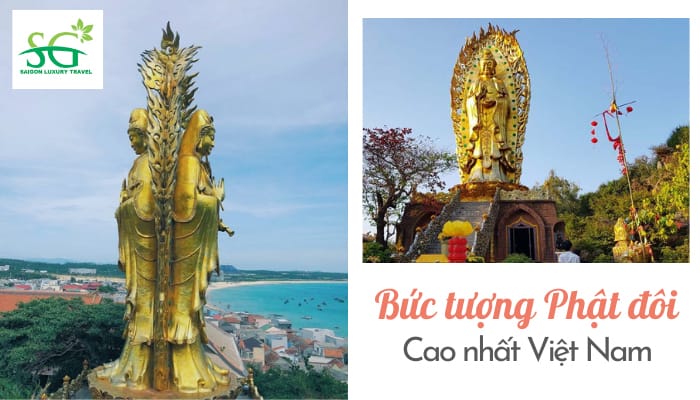 Bức tượng Phật đôi cao nhất Việt Nam