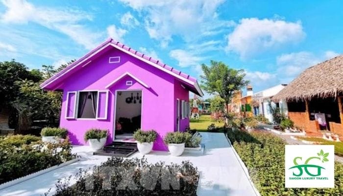 Độc đáo căn nhà màu tím tại Cần Thơ